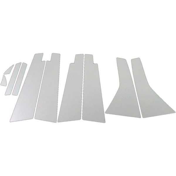 BRIGHTZ Stream RN6 RN8 RN9 Super mirror surface stainless steel plated pillar panel standard visor 10PC [PIL-SIL-218] 14822 Online now - Image 3