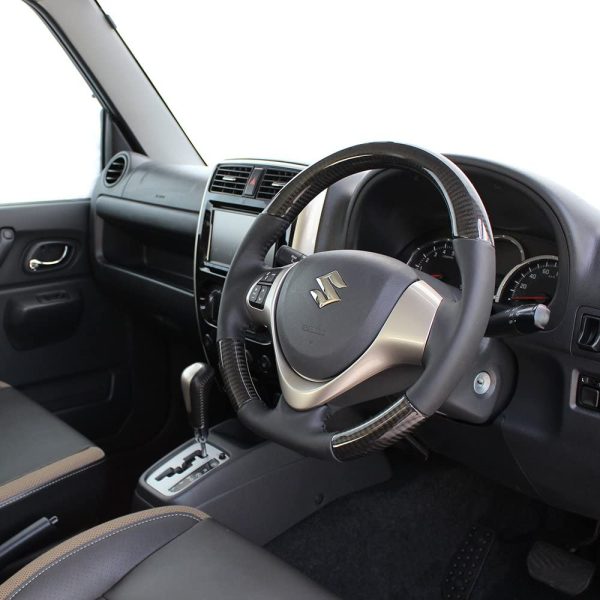 REAL (Real) Steering [Jimney (JB23W: 10) Jimney Sierra (JB43W: 9)] Black Carbon MR31-BKC-BK-JIM For Cheap - Image 4