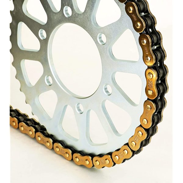 EK (EK) Bike Chain 80th Anniversary Model 525MV-XZ2 Neo Gold Black 100L MLJ (Kashimejin) QX Ring Seal For Cheap - Image 4