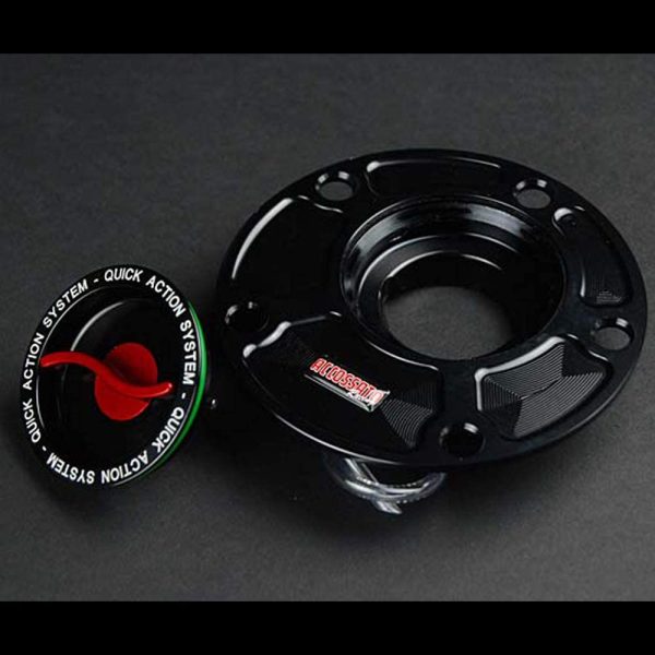 Accossato Aluminum Fuel Tank Cap Ver.3 Triumph Deyna 675 Street Triple 675 Speed Triple 1050 and other Silver Online - Image 2