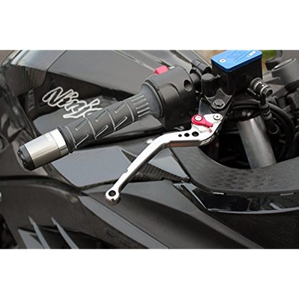 SSK Long Adjust Lever Clutch & Brake Set Lever Body: Titanium Adjust: Red Ninja H2 H2R KA0406708-RD Online - Image 4