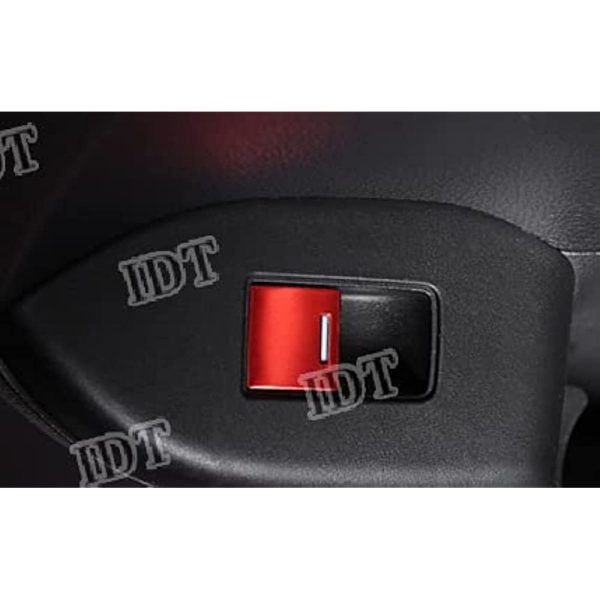 Honda with Mini Us Honda New RC Odyssey Dedicated Windows Ichi Cover Red Interior Panel Bezel Trim RC1 RC2 Windth Switch Cover (Aluminum Power Window Switch Cover Red) For Sale - Image 4