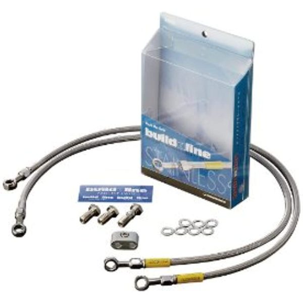 Build Align (Build A LINE) Front Brake Hose Stainless Steel Fitting Clear Hose Direct Zephyr1100 RS [Zephyr] 20671030 Fashion - Image 3